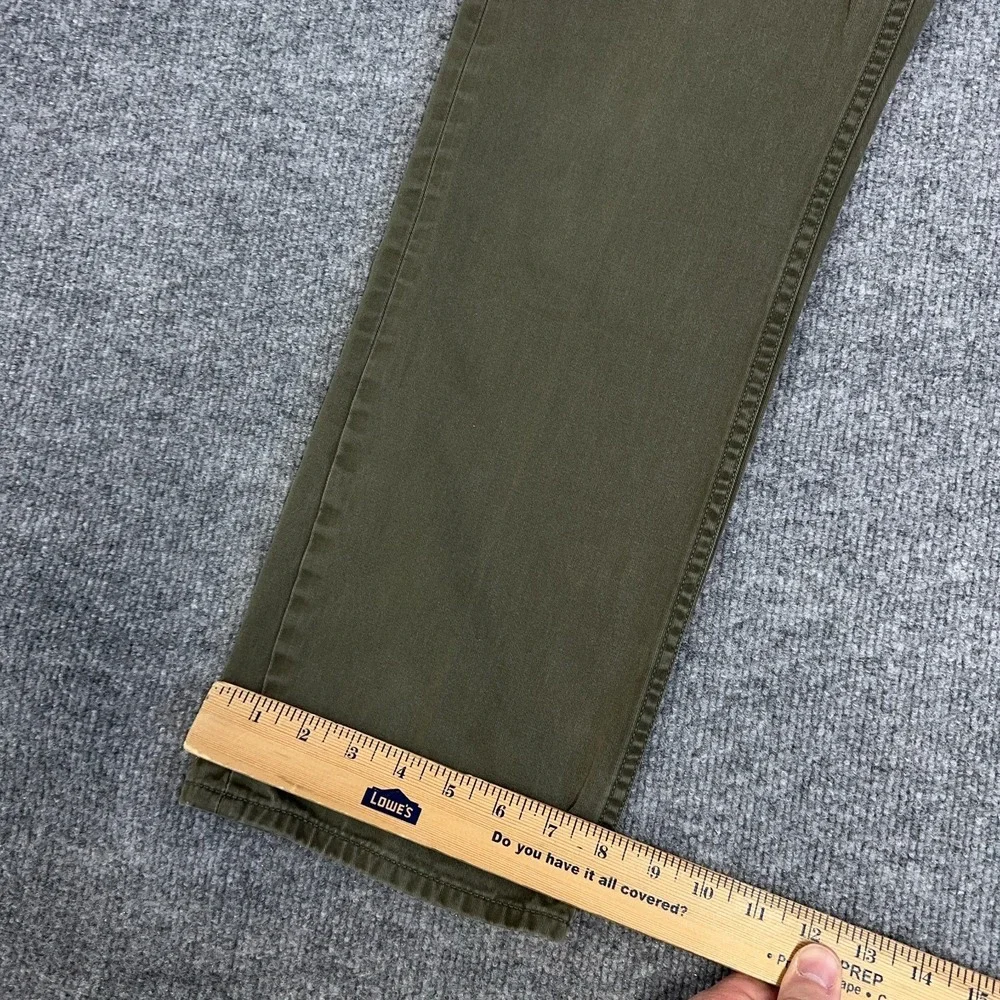 Polo Ralph Lauren Pant Men 30x30 Green 5 Pocket Twill Jean Straight Leg‎